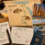 Traveler planning a 7-day Egypt itinerary including Cairo, Luxor, and Aswan.
